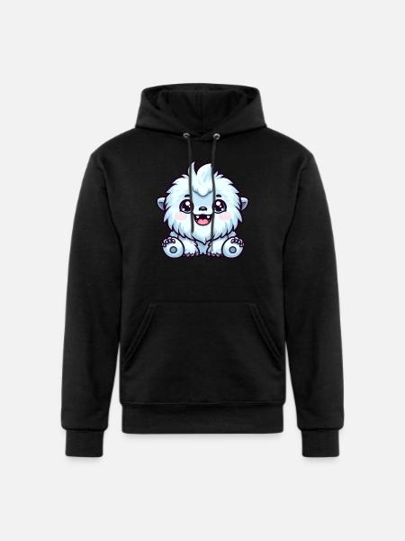Mysterious Yeti Presence - Champion Unisex Powerblend Hoodie - black