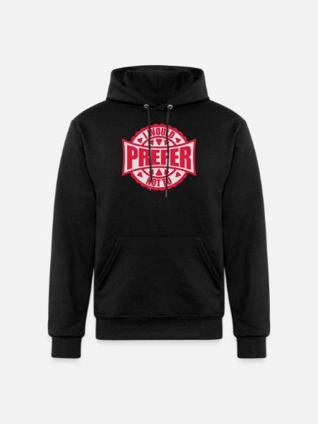 I prefer not to - Champion Unisex Powerblend Hoodie - black