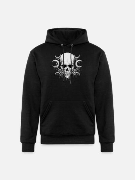 Skull Art - Champion Unisex Powerblend Hoodie - black