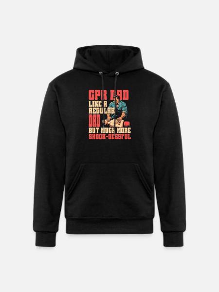 CPR Instructor Dad Paramedic - Champion Unisex Powerblend Hoodie - black