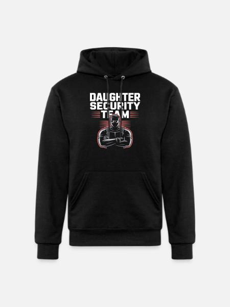Daughter Security Team - Father Bodyguard - Champion Unisex Powerblend Hoodie - black