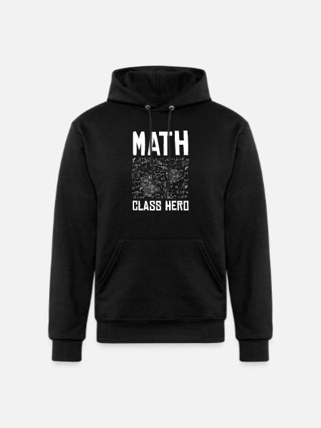 Math Class Hero - Champion Unisex Powerblend Hoodie - black