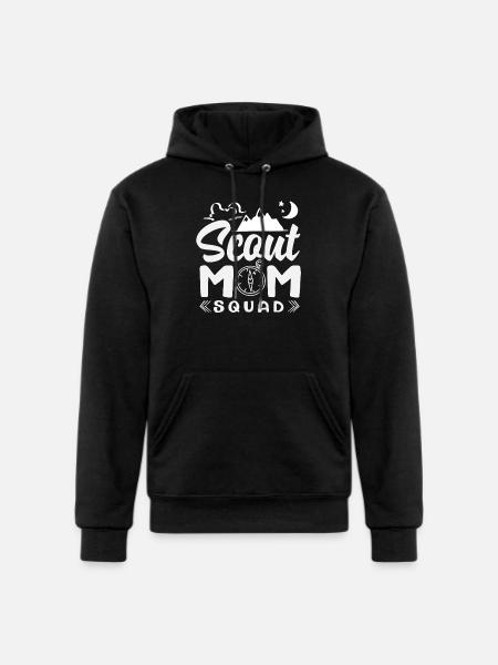 Proud Mother Scout Scouting Mom Squad - Champion Unisex Powerblend Hoodie - black