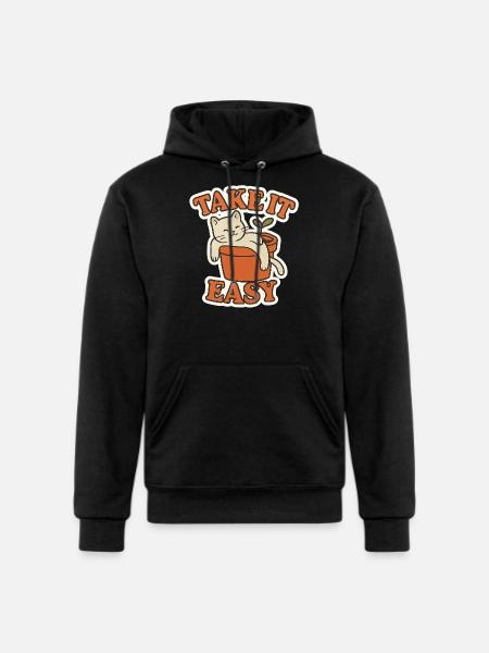 Take It Easy - Champion Unisex Powerblend Hoodie - black