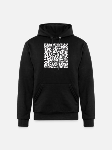 LOL Minimal - Champion Unisex Powerblend Hoodie - black