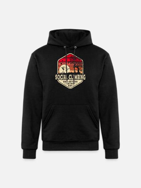 Social Climbing - Champion Unisex Powerblend Hoodie - black