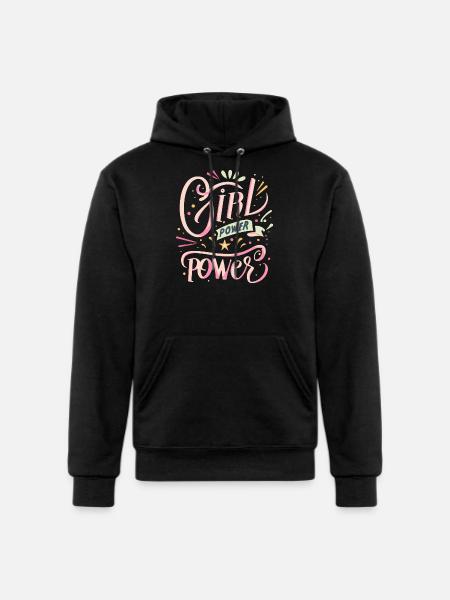 Girl Power colourpop - Champion Unisex Powerblend Hoodie - black