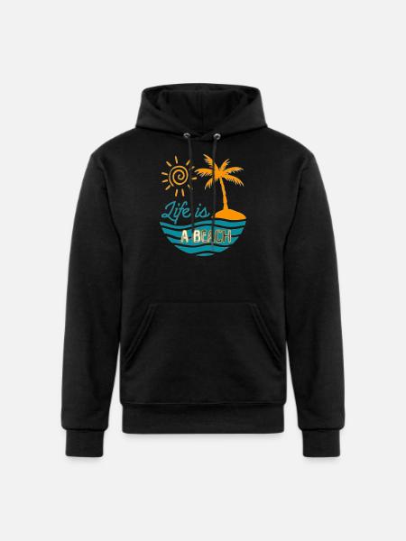 Abstract Serenity - Champion Unisex Powerblend Hoodie - black