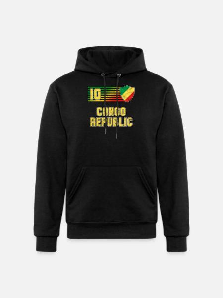 Congo Republic - Champion Unisex Powerblend Hoodie - black