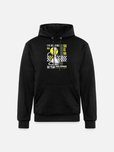Shisha Pipe Smoking - Champion Unisex Powerblend Hoodie - black