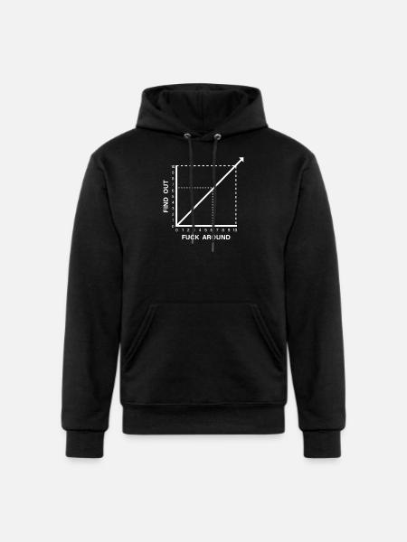 Discover the Consequences - Champion Unisex Powerblend Hoodie - black