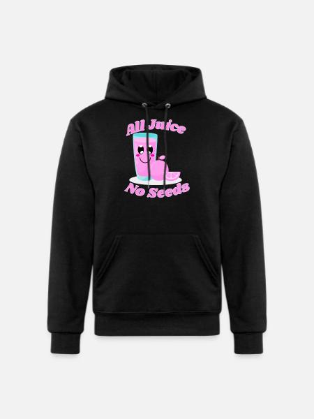 All juice no seeds - Champion Unisex Powerblend Hoodie - black