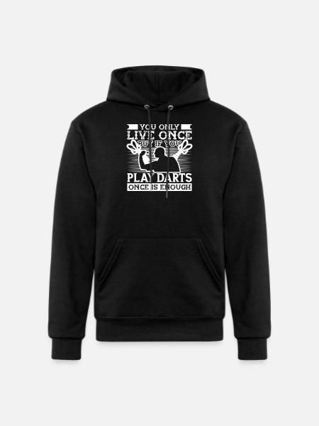 Darts Dart Player - Champion Unisex Powerblend Hoodie - black