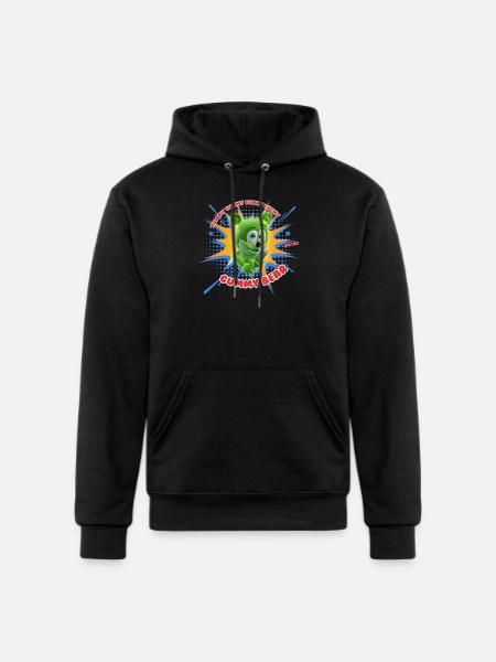 Funny Lucky Gummy Bear - Champion Unisex Powerblend Hoodie - black