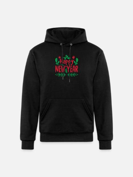 New Year - Champion Unisex Powerblend Hoodie - black