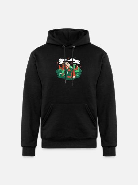 Cryptid Camping - Champion Unisex Powerblend Hoodie - black