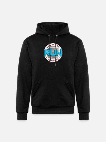 46 run - Champion Unisex Powerblend Hoodie - black
