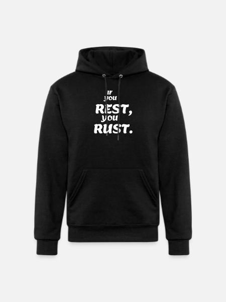 If You Rest - Champion Unisex Powerblend Hoodie - black