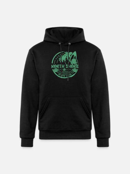 surf North shore - Champion Unisex Powerblend Hoodie - black