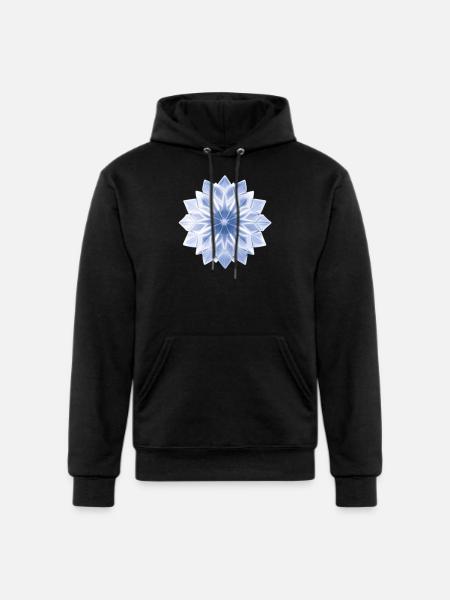 Ice Crystal - Champion Unisex Powerblend Hoodie - black