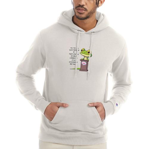 Public Comment Lizard Design - Champion Unisex Powerblend Hoodie