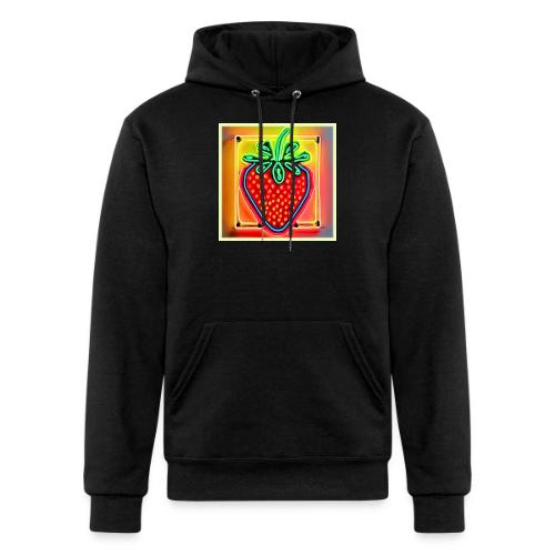Colorful Strawberry Neon Glow - Champion Unisex Powerblend Hoodie