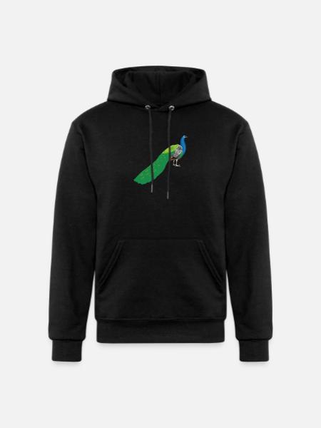 Peacock - Champion Unisex Powerblend Hoodie - black