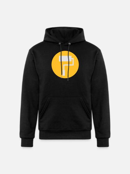 Paint Roller Symbol - Champion Unisex Powerblend Hoodie - black
