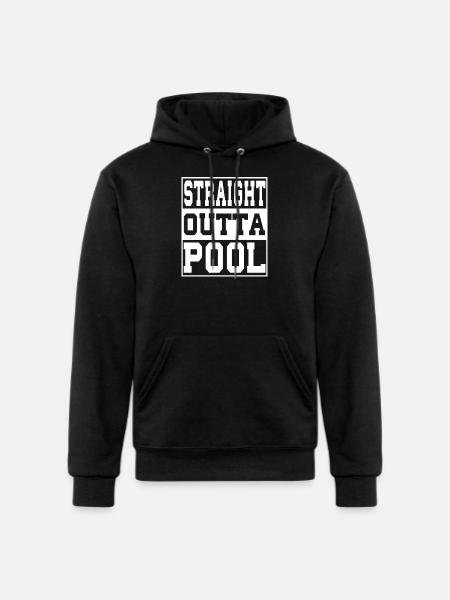 Pool Saying Funny - Champion Unisex Powerblend Hoodie - black