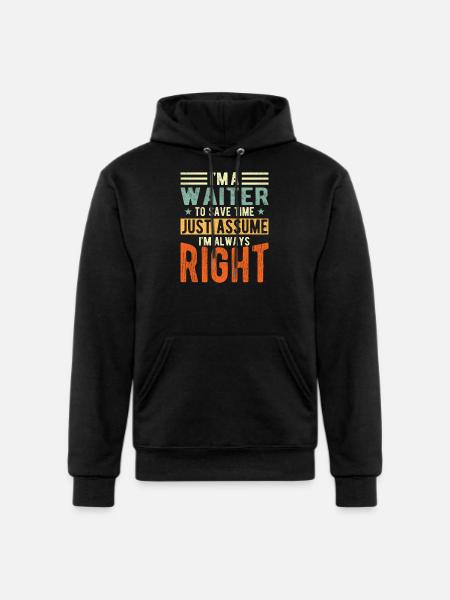 Waiter - Champion Unisex Powerblend Hoodie - black