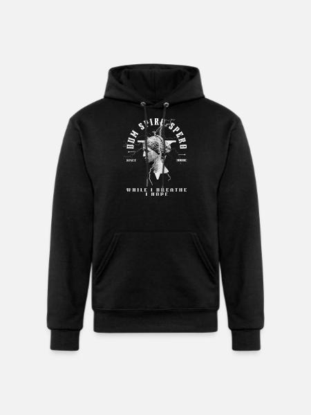 Latin Quote Dum Spiro Spero - Champion Unisex Powerblend Hoodie - black