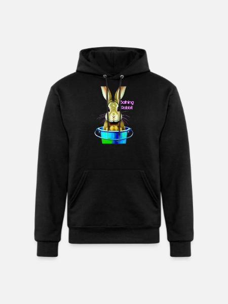 Rabbit in bucket - Champion Unisex Powerblend Hoodie - black