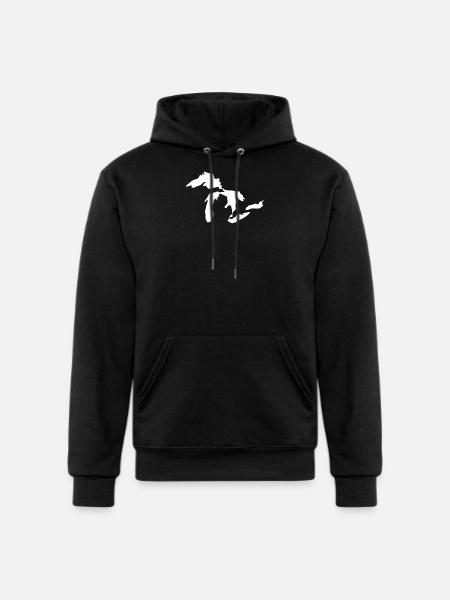 Great lakes white - Champion Unisex Powerblend Hoodie - black