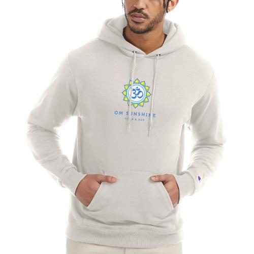 Om Sunshine Yoga transparent back original file - Champion Unisex Powerblend Hoodie