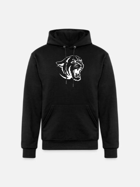Cougar Tiger Face - Champion Unisex Powerblend Hoodie - black