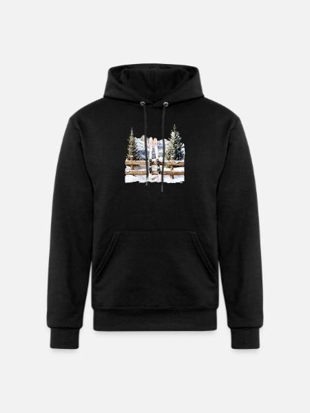 Alpine Ski Rest - Champion Unisex Powerblend Hoodie - black