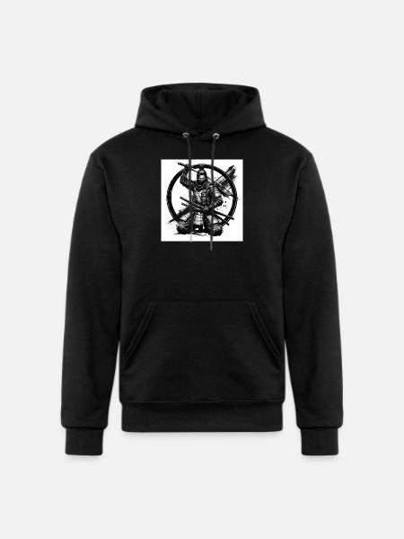 Circle Samurai Shadow Steel - Champion Unisex Powerblend Hoodie - black