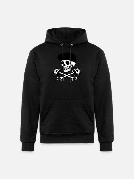 Skull & Pistons - Champion Unisex Powerblend Hoodie - black