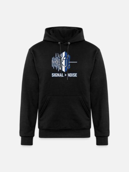 Professional Signal Logic Tee - Champion Unisex Powerblend Hoodie - black