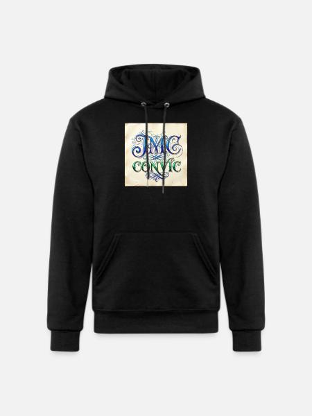 IMC Convic Monogram Flourish - Champion Unisex Powerblend Hoodie - black