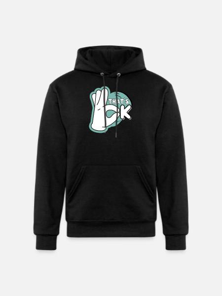 Sleek & Stylish: That's OK™ - Champion Unisex Powerblend Hoodie - black