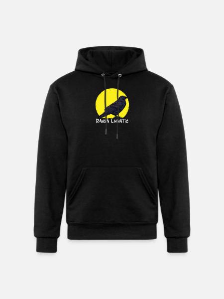 CROW / RAVENS: Raven Lunatic - Champion Unisex Powerblend Hoodie - black