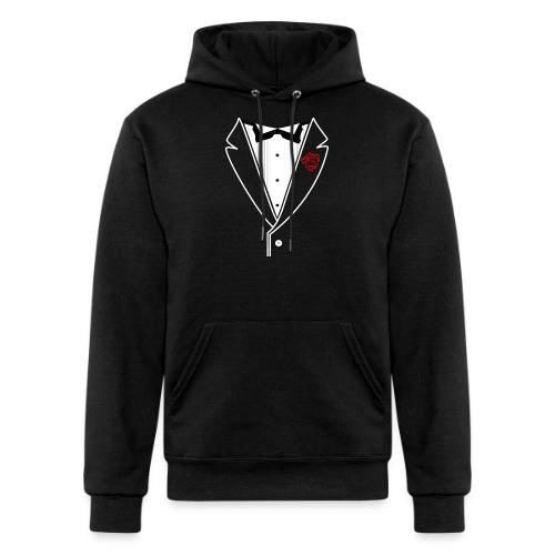 Tuxedo w/White Lapel - Champion Unisex Powerblend Hoodie