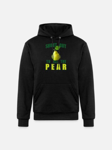 Shout Out To All The Pear - Champion Unisex Powerblend Hoodie - black