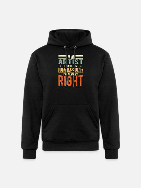 Artist - Champion Unisex Powerblend Hoodie - black