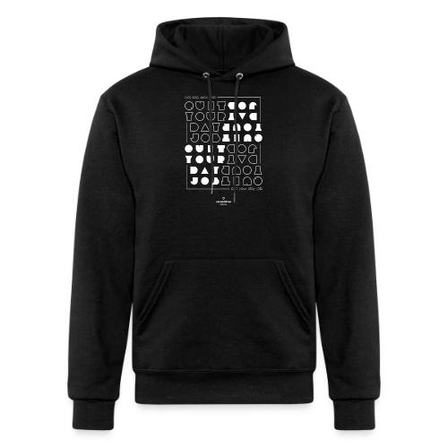 Quit upside white - Champion Unisex Powerblend Hoodie
