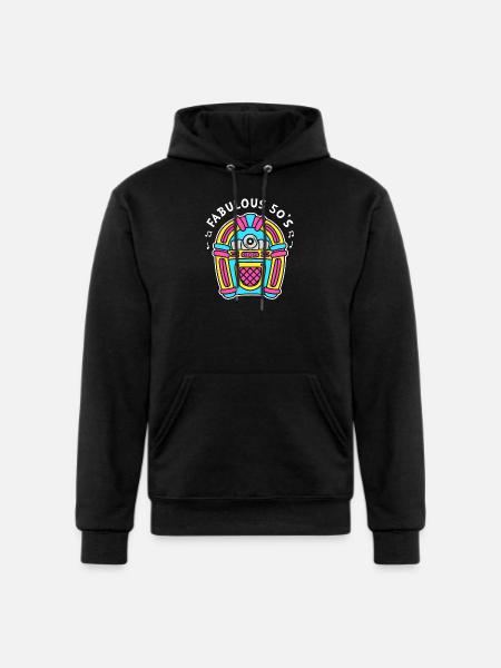 Jukebox 50s Sock Hop Dancer - Champion Unisex Powerblend Hoodie - black