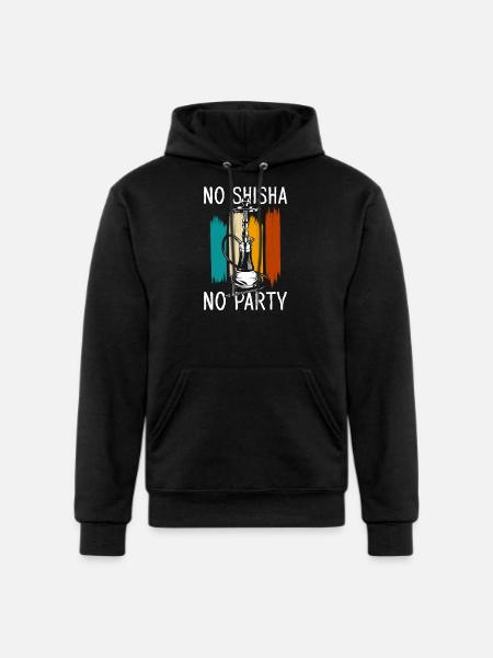 Hookah Chilling Smoking - Champion Unisex Powerblend Hoodie - black