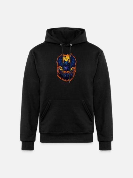 halloween bat - Champion Unisex Powerblend Hoodie - black