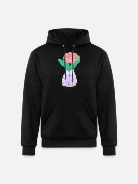 Rose With A Surprise - Champion Unisex Powerblend Hoodie - black